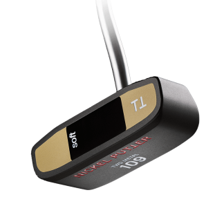 Black and Gold Putter Head